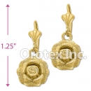 EL 277 Gold Layered Long Earrings